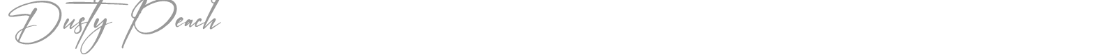 Dusty Peach font preview